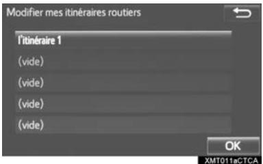 TOYOTA Sequoia (2016) - Modification des itinéraires personnels - 1