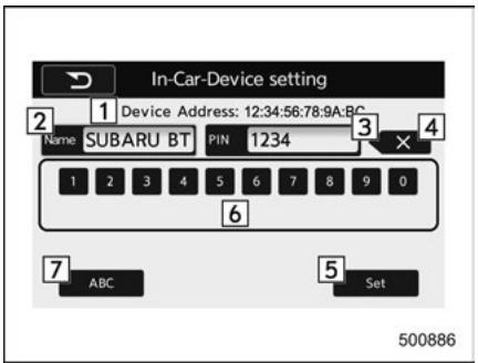 SUBARU Outback (2016) - Écran “régl. appareil embarq. - 1