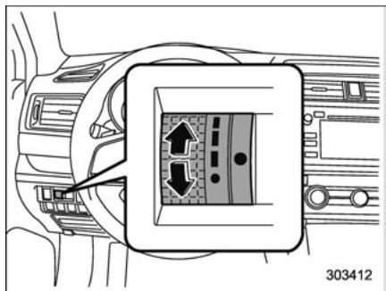SUBARU Outback (2016) - Réglage d'intensité lumineuse - 1