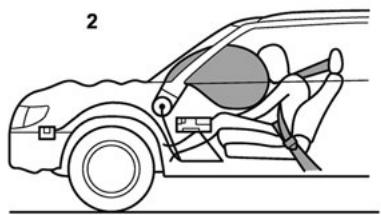 SUBARU Outback (2016) - Fonctionnement du coussin de sécurité frontal perfectionné SUBARU - 2