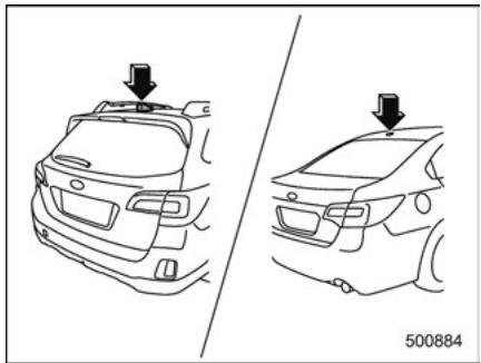 SUBARU Outback (2016) - Antenne de toit (selon modèles) - 1