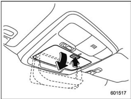 SUBARU Outback (2016) - Console de plafond - 1