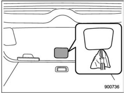 SUBARU Outback (2016) - Hayon (outback) - s'il est impossible d'ouvrir le hayon - 1