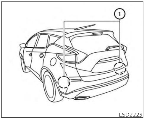 NISSAN Murano (2018) - FONCTIONNEMENT DU SYSTÈME D'ALERTE DE CIRCULATION TRANSVERSALE ARRIÈRE - 2