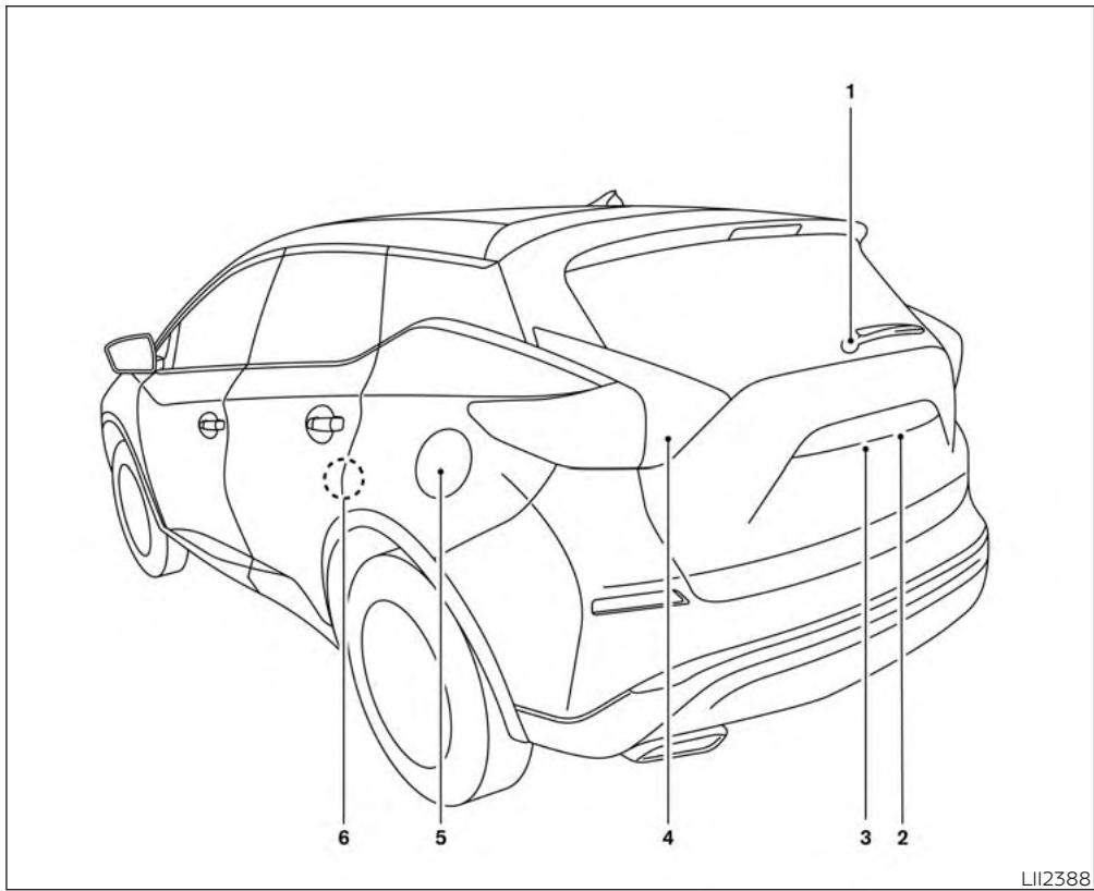 NISSAN Murano (2018) - SACS GONFLABLES, CEINTURES DE SÉCURITÉ ET ENSEMBLES DE RETENUE D'ENFANT - 3
