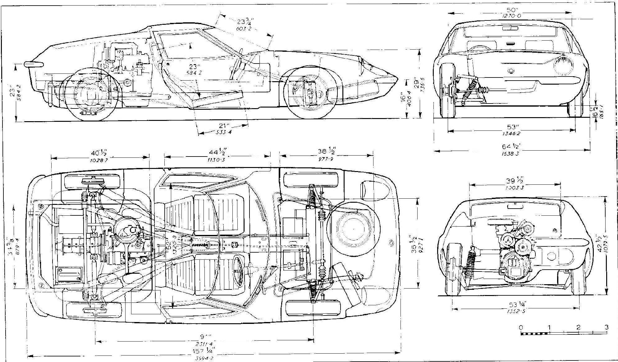 Lotus Europa (1966-1975) - CARACTERISTIQUES TECHNIQUES - 1