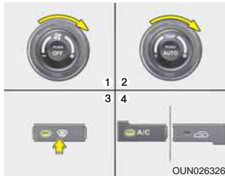 KIA Carens UN (2006-2010) - Système de commande automatique de la climatisation - 1