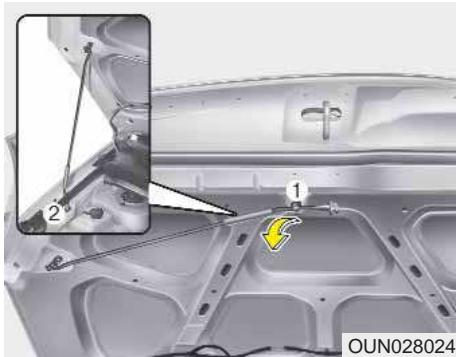 KIA Carens UN (2006-2010) - Ouverture du capot - 2