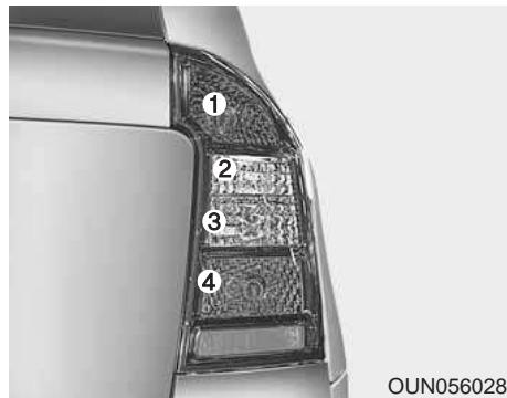 KIA Carens UN (2006-2010) - Remplacement de l'ampoule du repétateur lésral (le cas échéant) - 1