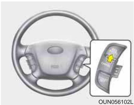 KIA Carens UN (2006-2010) - Pour fixer la vitesse du régulateur de vitesse: - 2