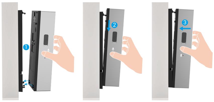 EZVIZ HP3PRO - Fixation de votre sonnette au support de montage - 1