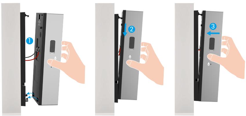 EZVIZ HP3PRO - Fixation de votre sonnette au support de montage - 1