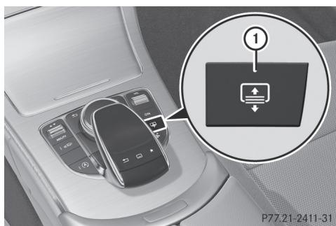 Mercedes-Benz Classe C (2014-2018) - Déroulement et enroulement du store pare-soleil - 1