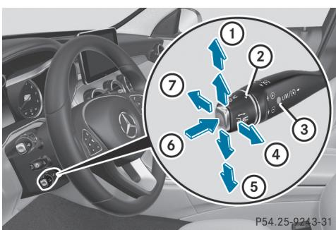Mercedes-Benz Classe C (2014-2018) - Manette du tempomat - 1