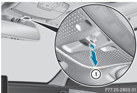 Mercedes-Benz Classe C (2014-2018) - Réinitialisation du toit ouvrant panoramique et du store pare-soleil avant - 1