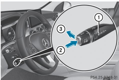 Mercedes-Benz Classe C (2014-2018) - Désactivation du pilote automatique de régulation de distance distronic - 1