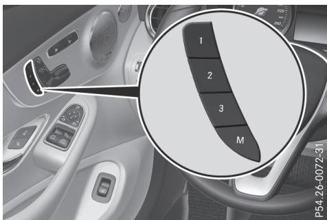 Mercedes-Benz Classe C (2014-2018) - Mémorisation des réglages - 1