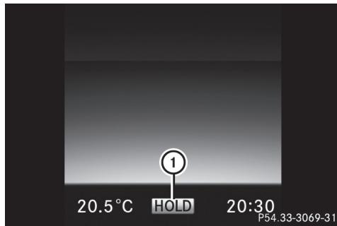 Mercedes-Benz Classe C (2014-2018) - Activation de la fonction HOLD - 1