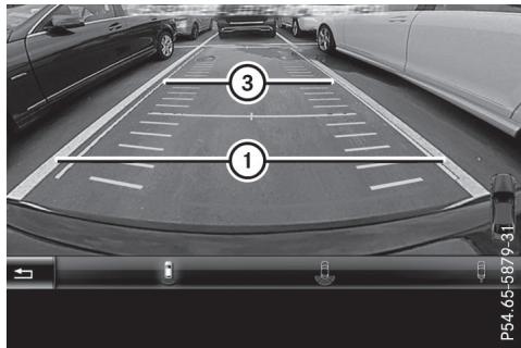 Mercedes-Benz Classe C (2014-2018) - Stationnement en marche arrêté (en épi) avec braquage du volant - 2