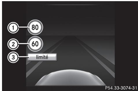 Mercedes-Benz Classe C (2014-2018) - Limitation de vitesse avec restriction inconnue - 1