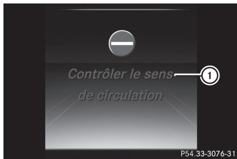 Mercedes-Benz Classe C (2014-2018) - Sens interdit (alerte de circulation à contresens) - 1