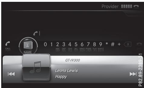 Mercedes-Benz Classe C (2014-2018) - Passage à une autre station/un autre morceau de musique - 1