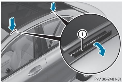 Mercedes-Benz Classe C (2014-2018) - Fixation du système de portage - 1