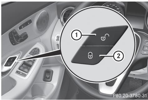 Mercedes-Benz Classe C (2014-2018) - Verrouillage automatique - 1