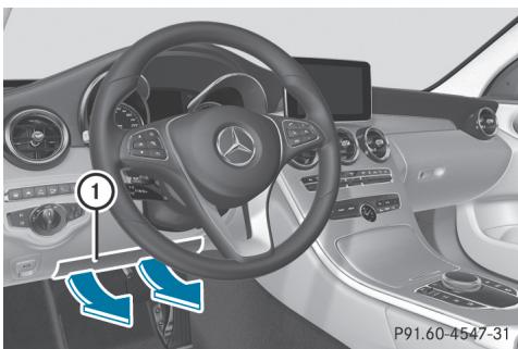 Mercedes-Benz Classe C (2014-2018) - Airbag de genoux côté conducteur - 1