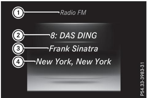 Mercedes-Benz Classe C (2014-2018) - Menu radio - 1