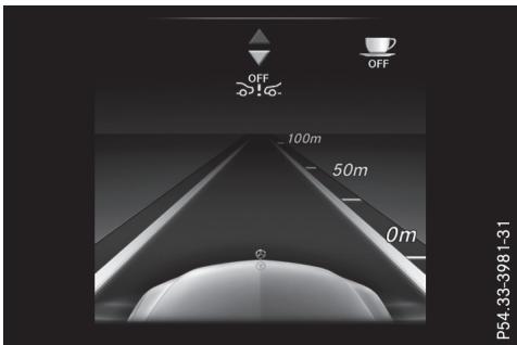 Mercedes-Benz Classe C (2014-2018) - Menu graphique du système d'aide - 1
