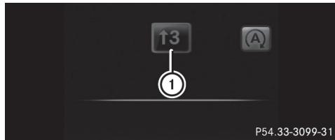 Mercedes-Benz Classe C (2014-2018) - Recommandation de changement de rapport - 1