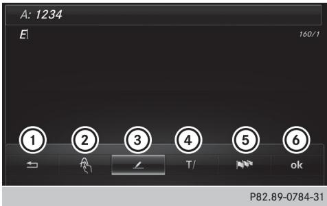 Mercedes-Benz Classe C (2014-2018) - Fonction de reconnaissance de l'écriture manuscrite - 2