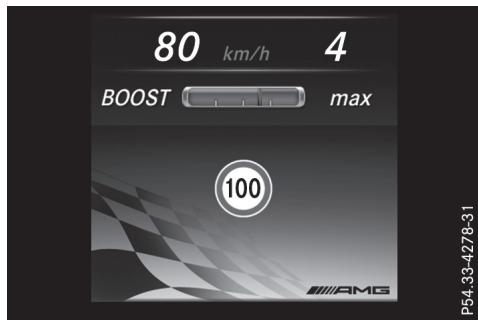 Mercedes-Benz Classe C (2014-2018) - Affichage du détecteur de panneaux de signalisation - 1