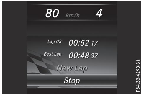 Mercedes-Benz Classe C (2014-2018) - Arrêt du chronomètre de course racetimer - 1