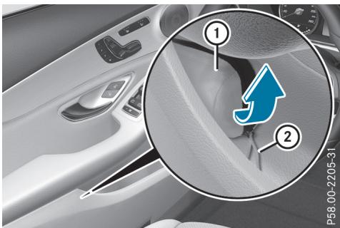 Mercedes-Benz Classe C (2014-2018) - Retrait et remise en place du gilet de sécurité - 1