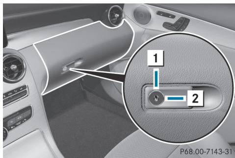 Mercedes-Benz Classe C (2014-2018) - Boîte à gants - 2