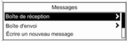 Messages Boîte de réception Boîte d'envoi Écrire un nouveau message