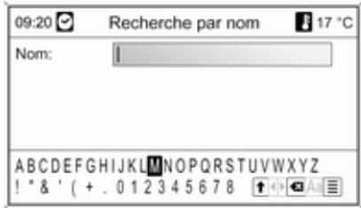 09:20 Recherche par nom 17 °C Nom: ABCDEFGHIJKLMNOPQRSTUVWXYZ ! * & ' (+ . 0 1 2 3 4 5 6 7 8)