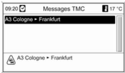 OPEL Insigna A Phase 1 (2008-2013) Infotainment System - Messages TMC - 1
