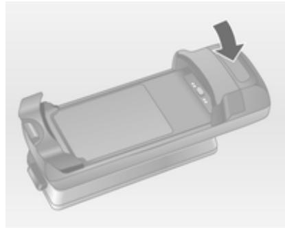 OPEL Insigna A Phase 1 (2008-2013) Infotainment System - Téléphones mobiles avec interface de connexion sur la partie inférieure Pose de l'adaptateur - 2
