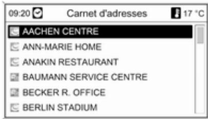 09:20 Carnet d'adresses 17 °C AACHEN CENTRE ANN-MARIE HOME ANAKIN RESTAURANT BAUMANN SERVICE CENTRE BECKER R. OFFICE BERLIN STADIUM