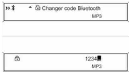 Changer code Bluetooth MP3 1234 MP3