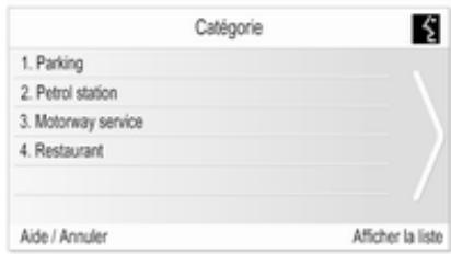 Catégorie 1. Parking 2. Petrol station 3. Motorway service 4. Restaurant Aide / Annuler Afficher la liste