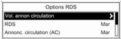OPEL Insigna A Phase 1 (2008-2013) Infotainment System - Volume des annonces de circulation (TA) - 1