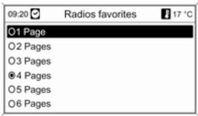 09:20 Radios favorites 17 °C O1 Page O2 Pages O3 Pages 4 Pages O5 Pages O6 Pages