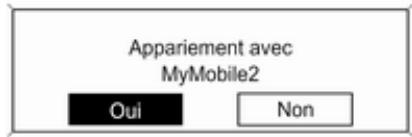 Appariement avec MyMobile2 Oui Non