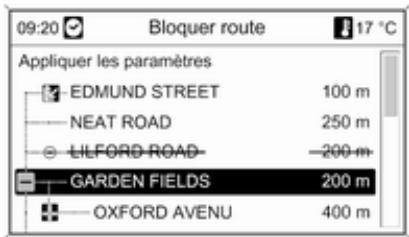 09:20 Bloquer route 17 °C Appliquer les paramètres EDMUND STREET 100 m NEAT ROAD 250 m LILFORD ROAD -200 m GARDEN FIELDS 200 m OXFORD AVENU 400 m