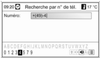 09:20 Recherche par n° de tél. 17 °C Numéro: +(49)-4 ABCDEFGHIJKLMNOPQRSTUVWXYZ 0 1 2 3 4 5 7 9