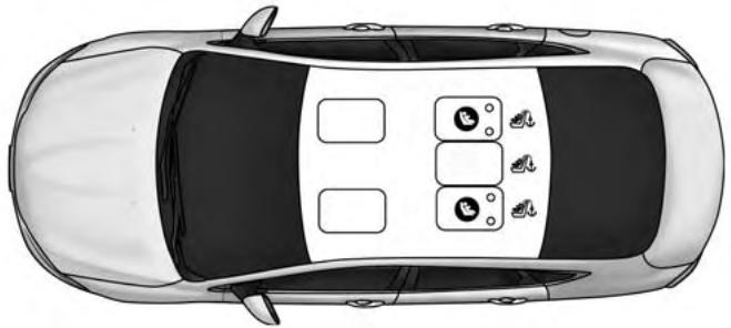 Chrysler 200 (2017) - Étiquette du système LATCH - 1